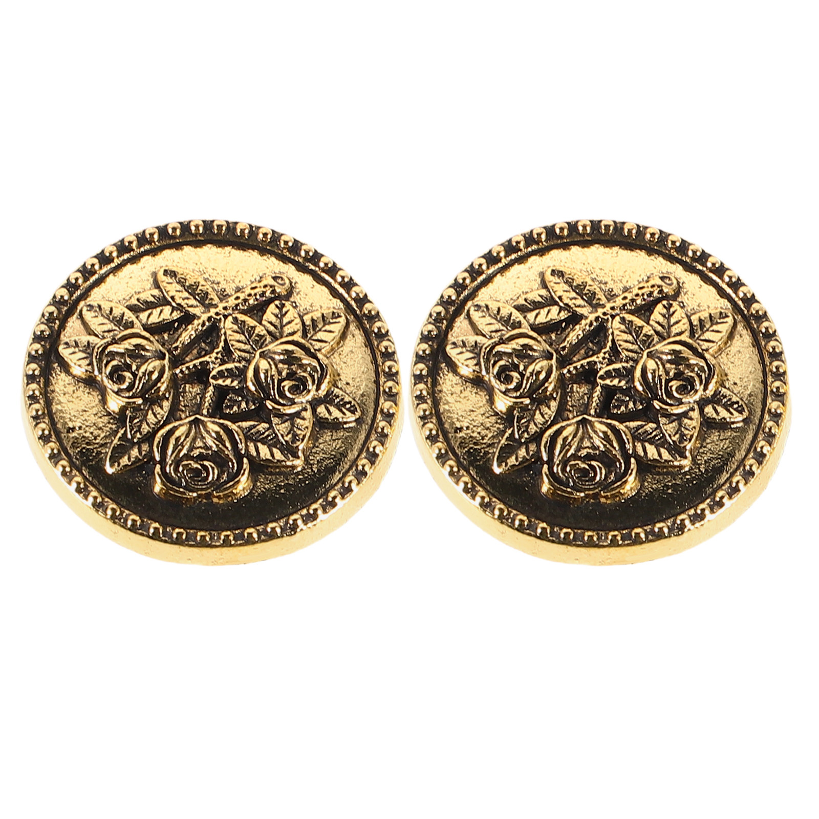 Women'S Formal Wear Accessories - 2 stuks overhemdknopenhoezen vintage roos design