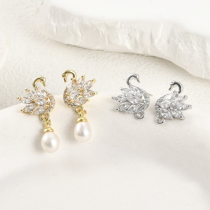 Pearl Earring Stud - 14k gegalvaniseerd echt goud kleurbehoud prachtige