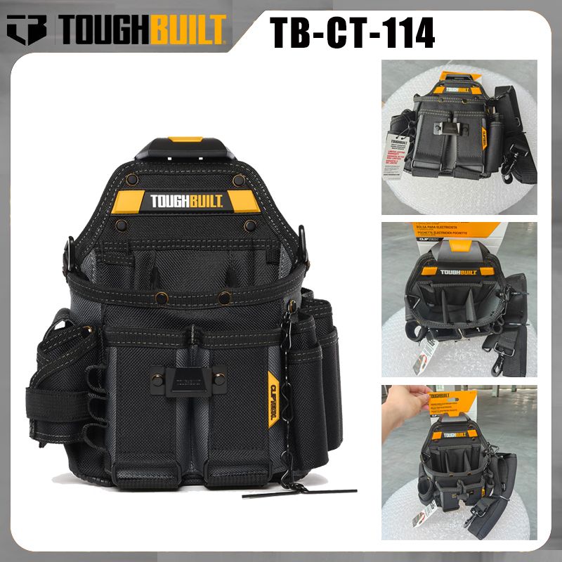 Shoulder Bag Structured - TOUGHBUILT TB-CT-114 Elektricien Gereedschapstas ClipTech Snelbevestiging