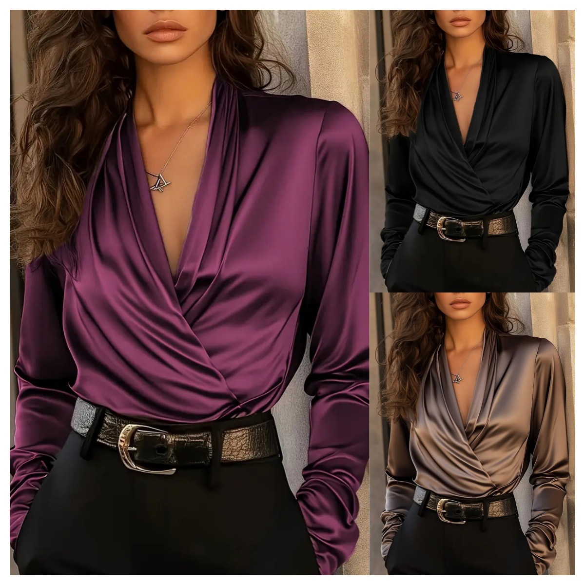 Chique, volwassen stijl satijn - Women'S Formal Evening Wear Tops recensie en prijs