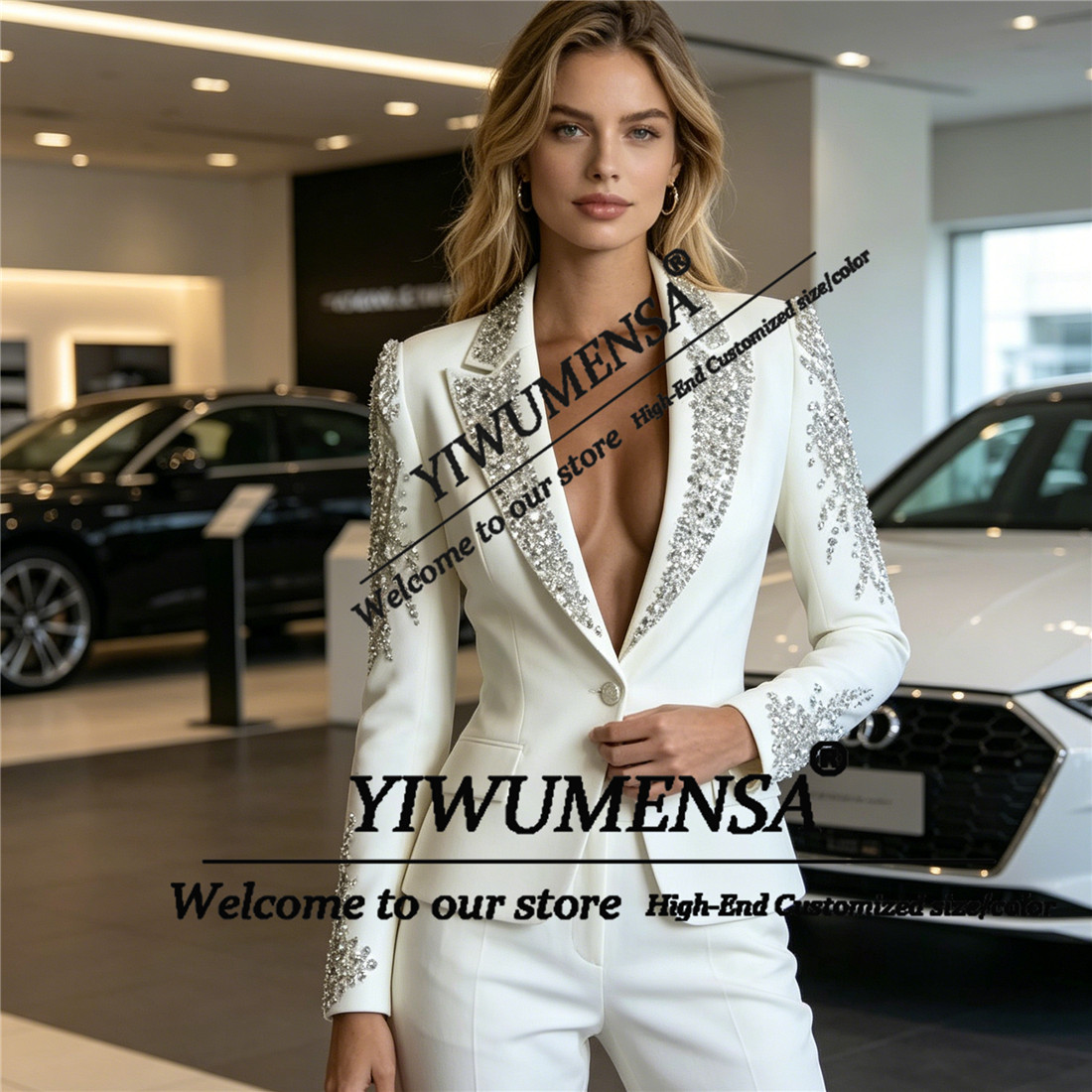Luxe Damespakken 2-delige sets - Women'S Formal Wear Tuxedo recensie en prijs