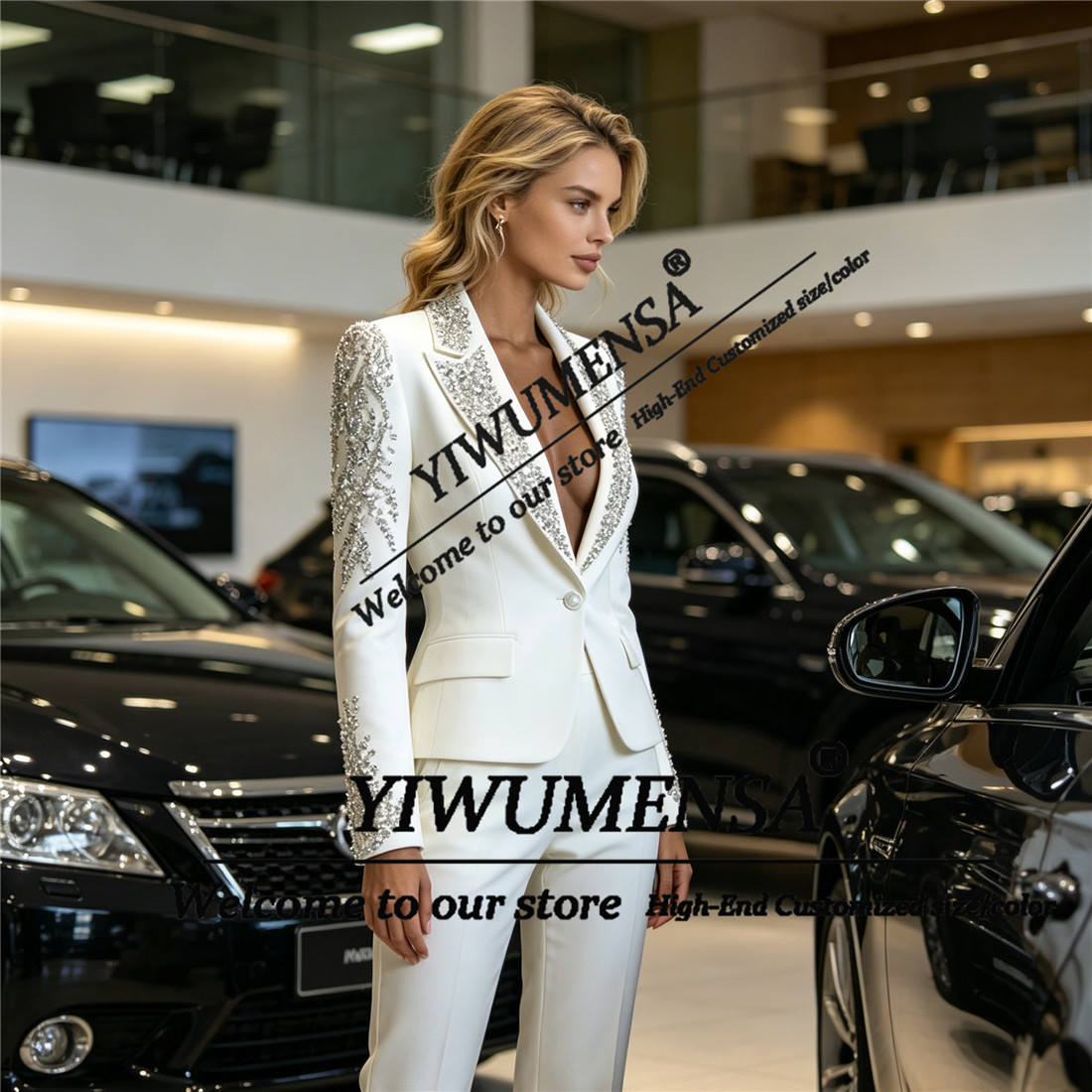 Luxe Damespakken 2-delige sets - Women'S Formal Wear Tuxedo recensie en prijs