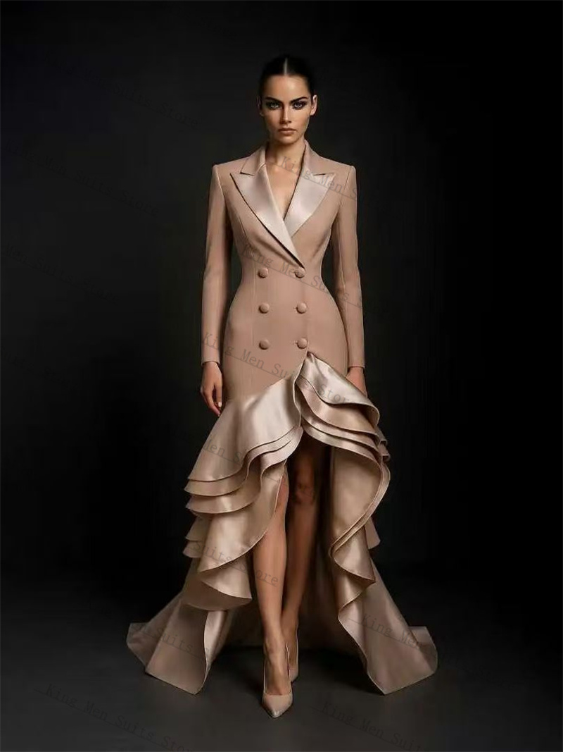 Champagne Dameskostuums 1-deli - Women'S Formal Wear Tuxedo recensie en prijs