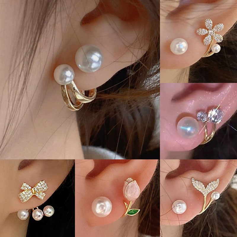 925 zilveren naald Koreaanse m - Pearl Earring Stud recensie en prijs