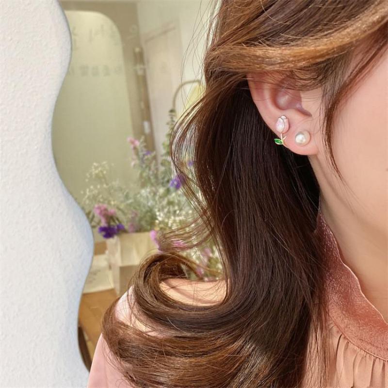 925 zilveren naald Koreaanse m - Pearl Earring Stud recensie en prijs