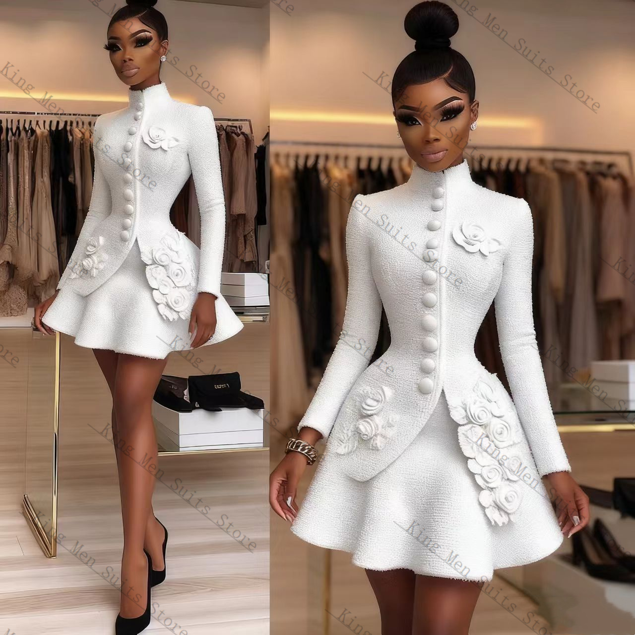 Luxe Witte Vrouwen Pak Set 2 S - Women'S Formal Wear Tuxedo recensie en prijs