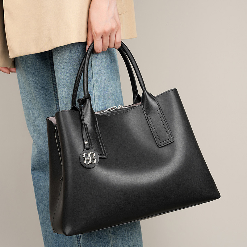 Dames handtas van zwart echt l - Shoulder Bag Structured recensie en prijs