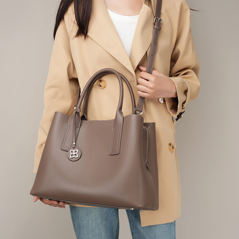 Dames handtas van zwart echt l - Shoulder Bag Structured recensie en prijs