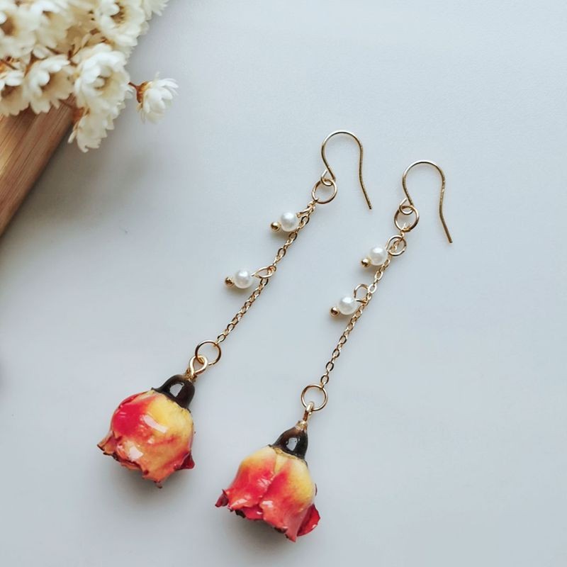 Elegante onsterfelijke roos pa - Pearl Earring Stud recensie en prijs
