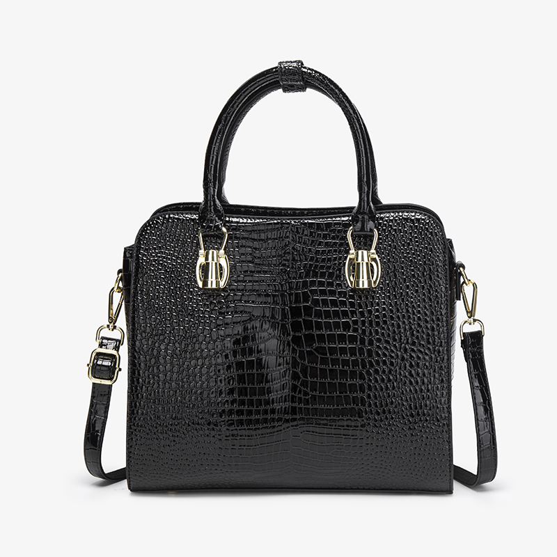 Vintage zwarte handtas met kro - Shoulder Bag Structured recensie en prijs