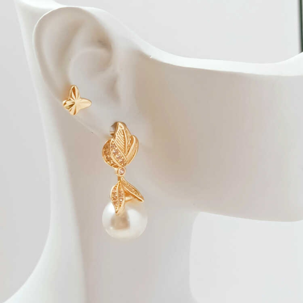 14K Micro-zirkonium Barok Gebo - Pearl Earring Stud recensie en prijs