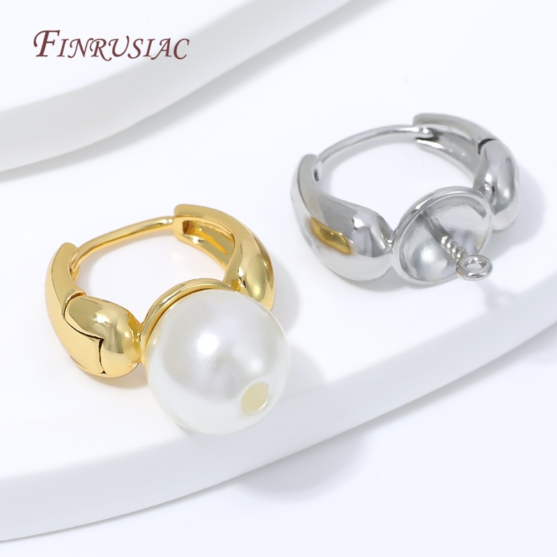 18K verguld gouden waterdruppe - Pearl Earring Stud recensie en prijs