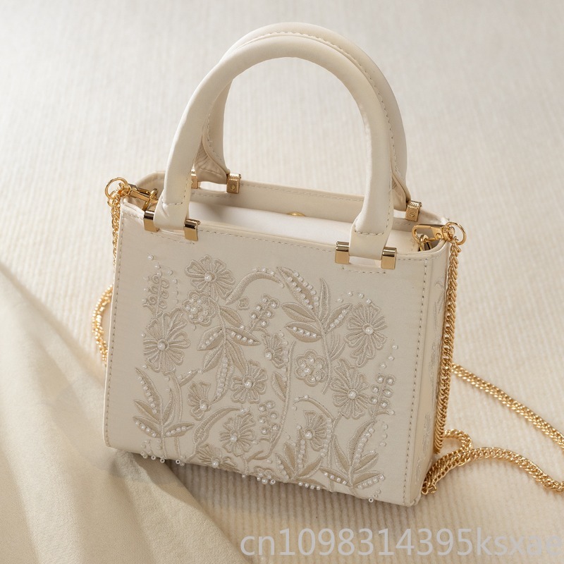 Geborduurde parelhandtas Vinta - Shoulder Bag Structured recensie en prijs