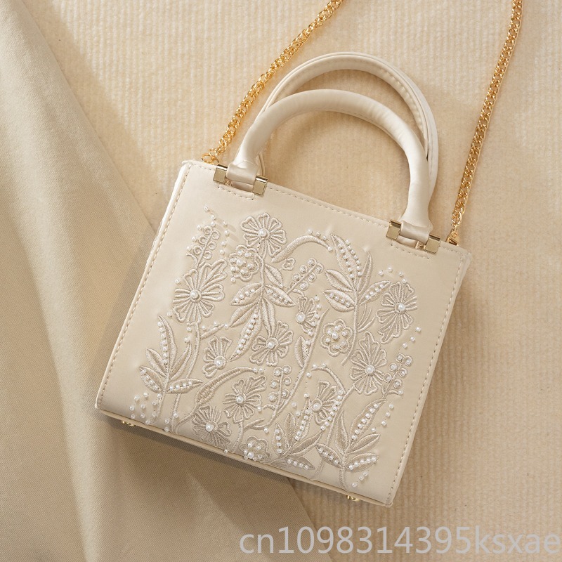 Geborduurde parelhandtas Vinta - Shoulder Bag Structured recensie en prijs