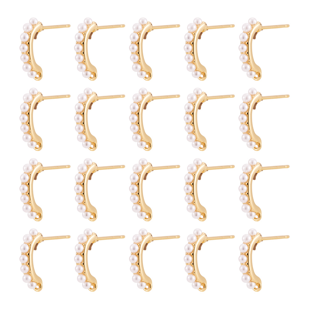 30 stuks messing oorbelonderde - Pearl Earring Stud recensie en prijs