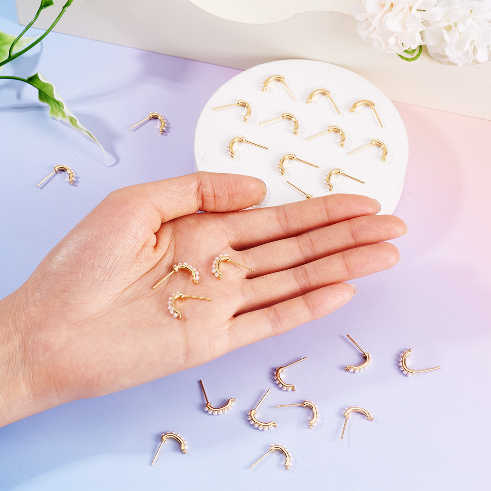 30 stuks messing oorbelonderde - Pearl Earring Stud recensie en prijs