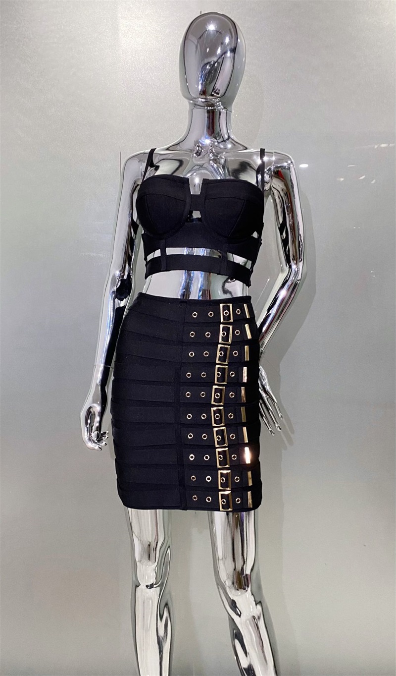Zwart Wit Bandage Vrouwen Prom - Women'S Formal Evening Wear Tops recensie en prijs