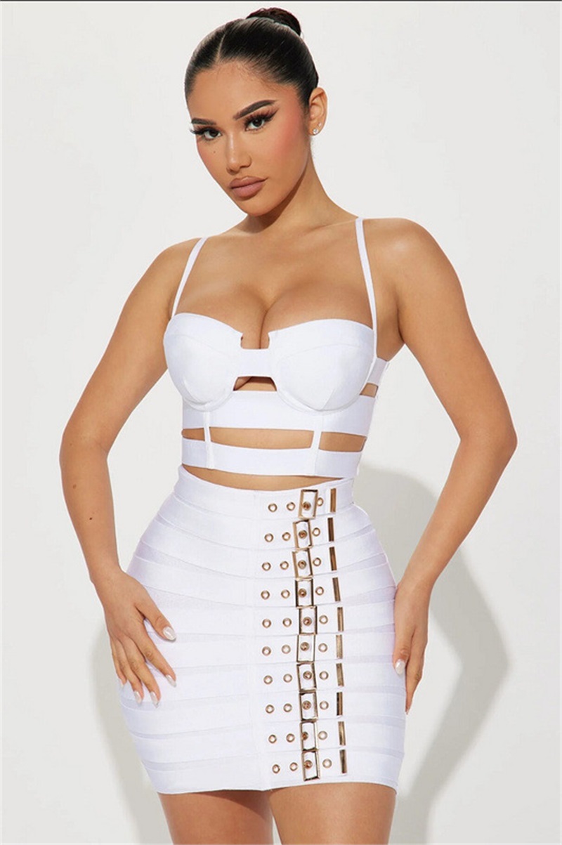 Zwart Wit Bandage Vrouwen Prom - Women'S Formal Evening Wear Tops recensie en prijs